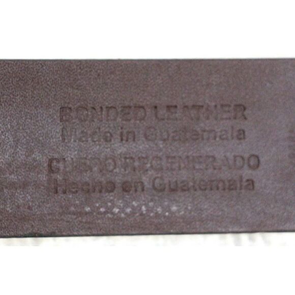 GOODFELLOW BROWN BONDED LEATHER 1 3/8"Wd CASUAL WOMEN'S BELT Sz M (44M - Picture 8 of 10